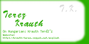 terez krauth business card